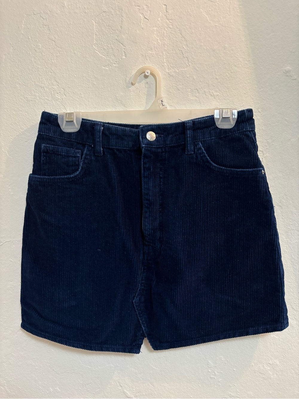 Zara Dark Navy Corduroy Women's Skirt